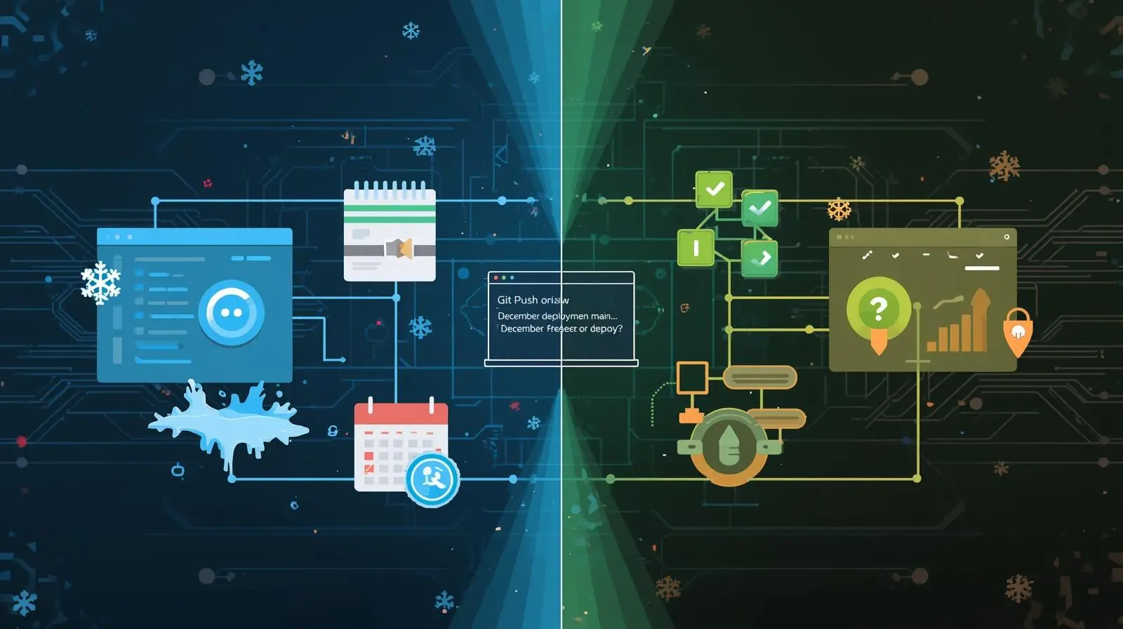 The December Software Implementation Dilemma: Deploy or Freeze?